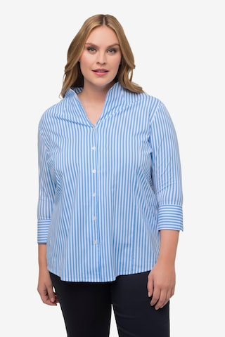 Camicia da donna di Ulla Popken in blu: frontale