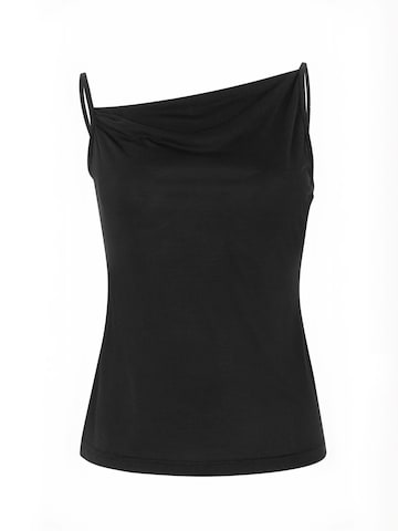 Top ' SRElla ' de la Soft Rebels pe negru: față
