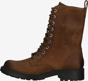 CLARKS Lace-Up Ankle Boots in Brown