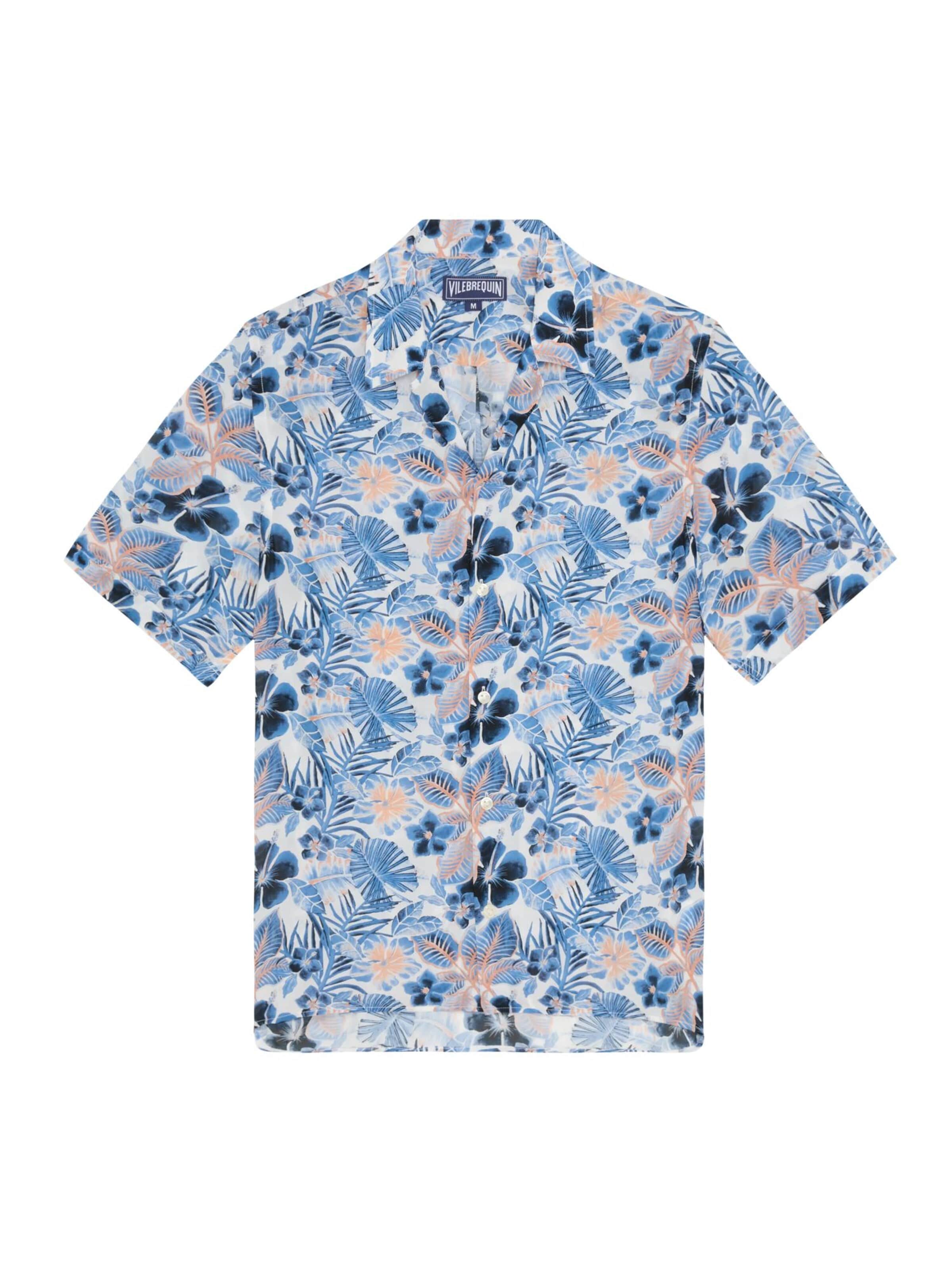 Coupe regular Chemise Vilebrequin en blanc : devant