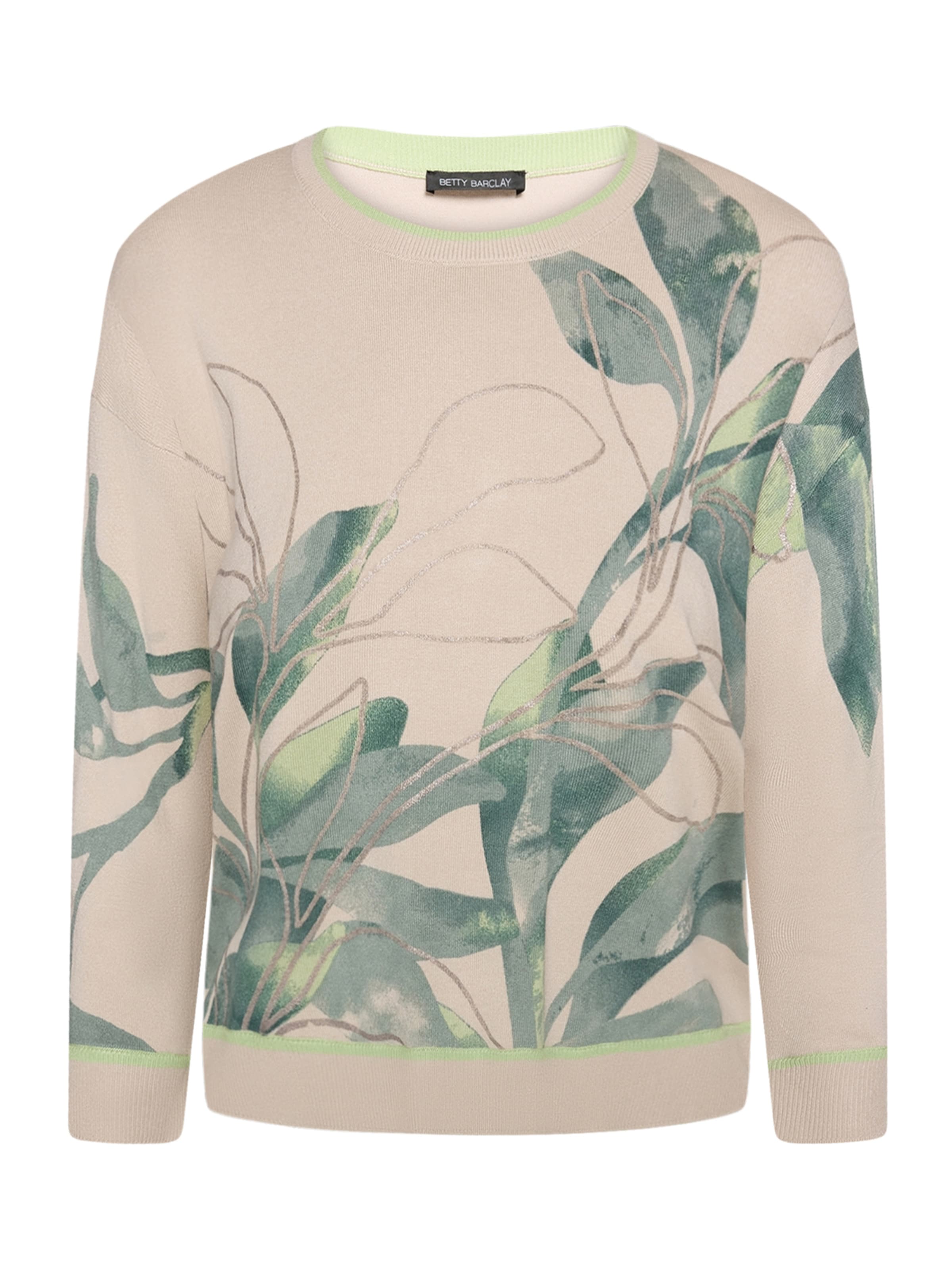 Betty Barclay Strickpullover mit Print in Beige: Vorderseite