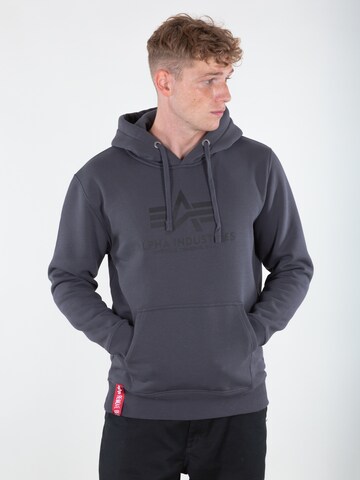 ALPHA INDUSTRIES - Sweatshirt em cinzento: frente