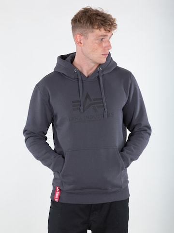 ALPHA INDUSTRIES Sweatshirt in Grau: predná strana