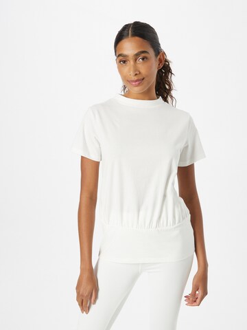 CURARE Yogawear Funktionsshirt in Weiß: Vorderseite