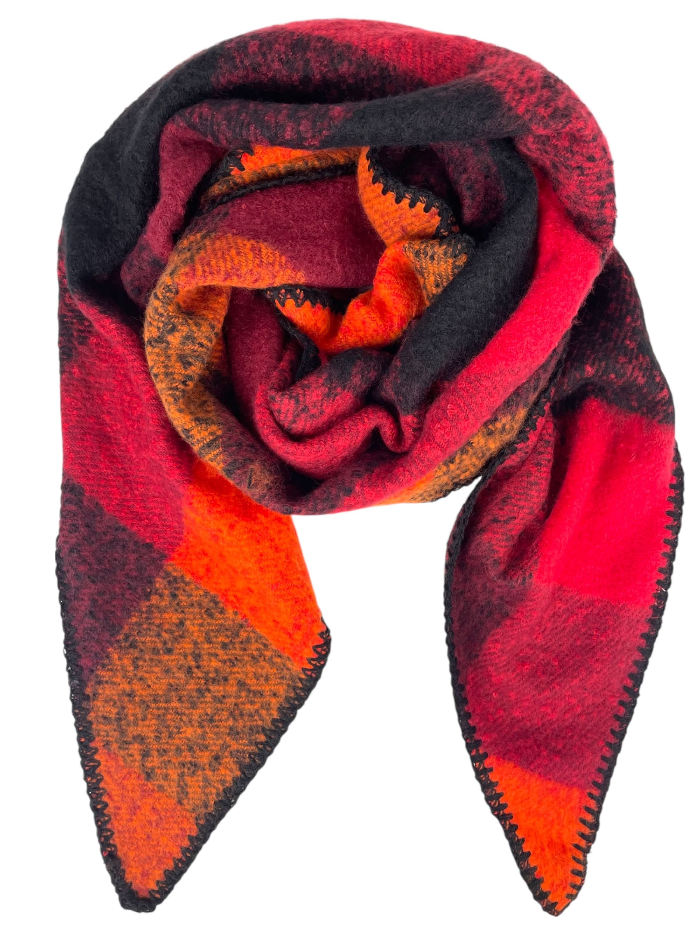 Kumixi Sjaal 'Karo' in Rood: voorkant