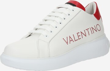 Valentino Shoes Σνίκερ χαμηλό σε λευκό: μπροστά