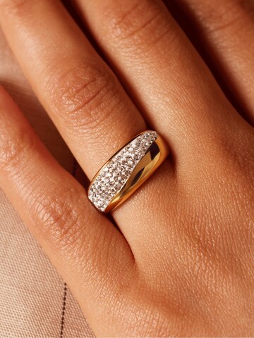 Lucardi Ring in Goud: voorkant