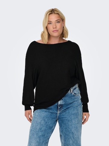 ONLY Carmakoma Sweater 'New Adaline' in Black: front