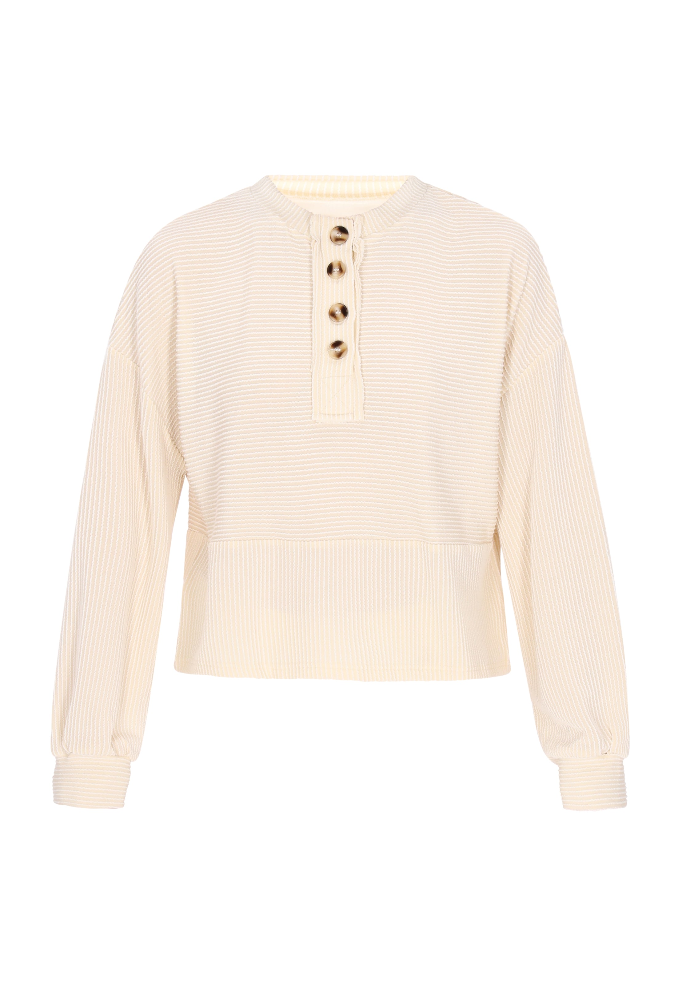 usha BLUE LABEL Mikina 'Fashion Look' – béžová: přední strana