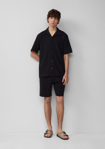Coupe regular Chemise QS en noir
