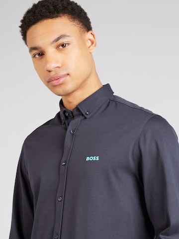 BOSS Green Regular fit Button Up Shirt 'Motion' in Blue