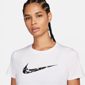 NIKE Funktionsshirt 'ONE SWSH HBR' in Weiß