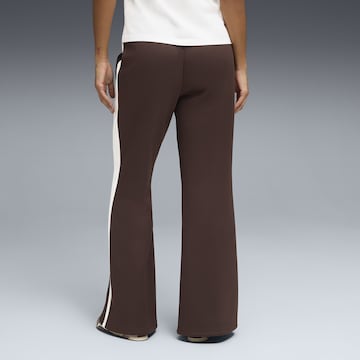 PUMA Flared Sportbroek 'T7' in Bruin