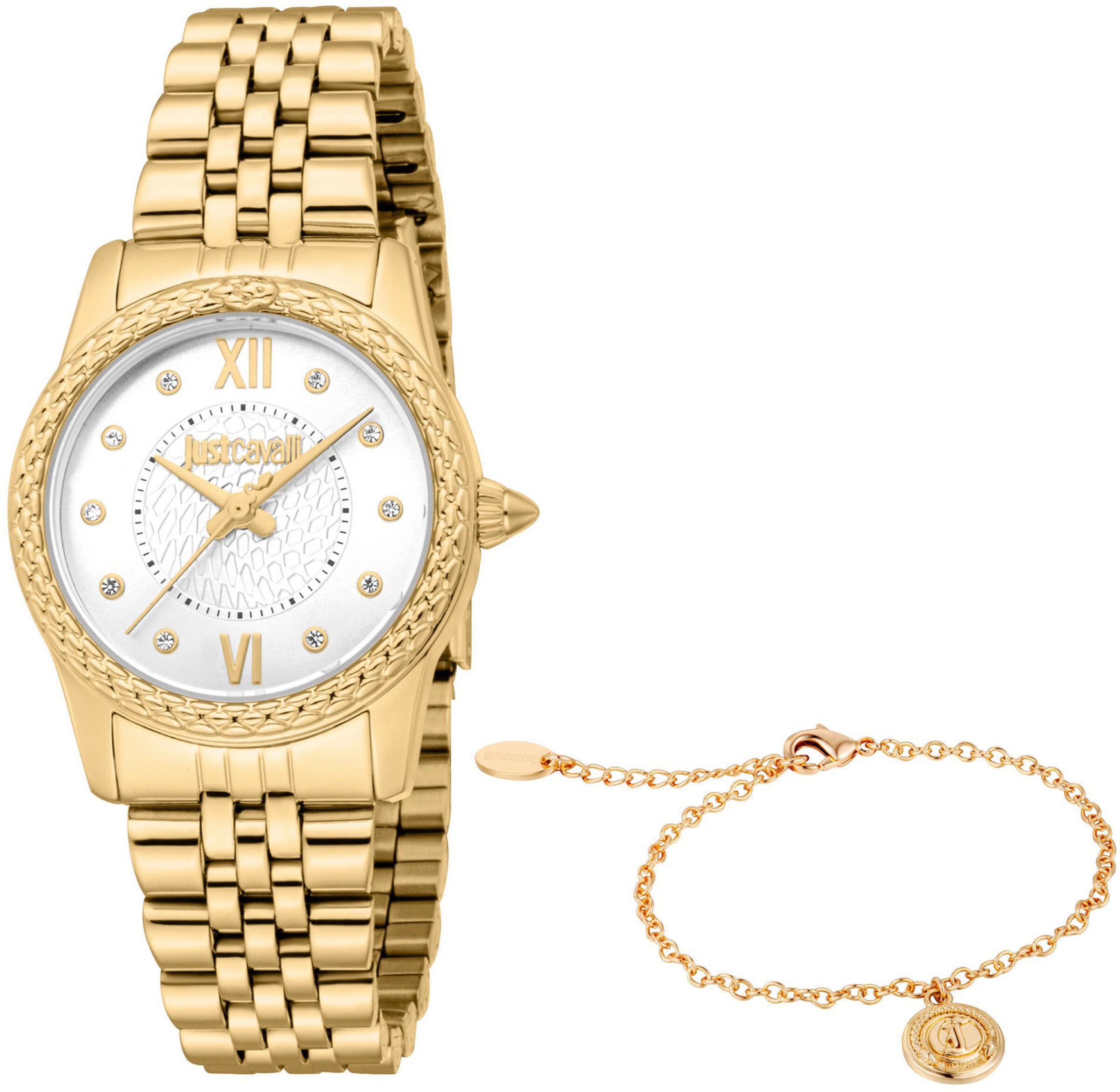 Just Cavalli Time Analog Watch in Gold: front