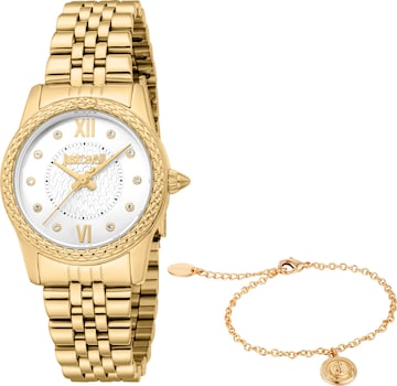 Just Cavalli Time Analoguhr in Gold: Vorderseite