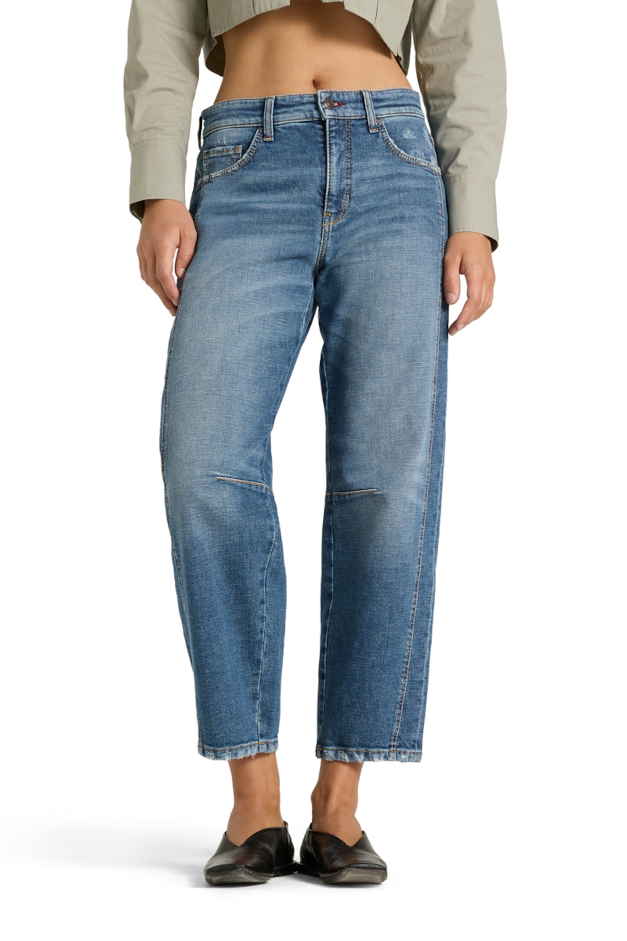 Cambio Regular Jeans 'Elia' in Blauw: voorkant