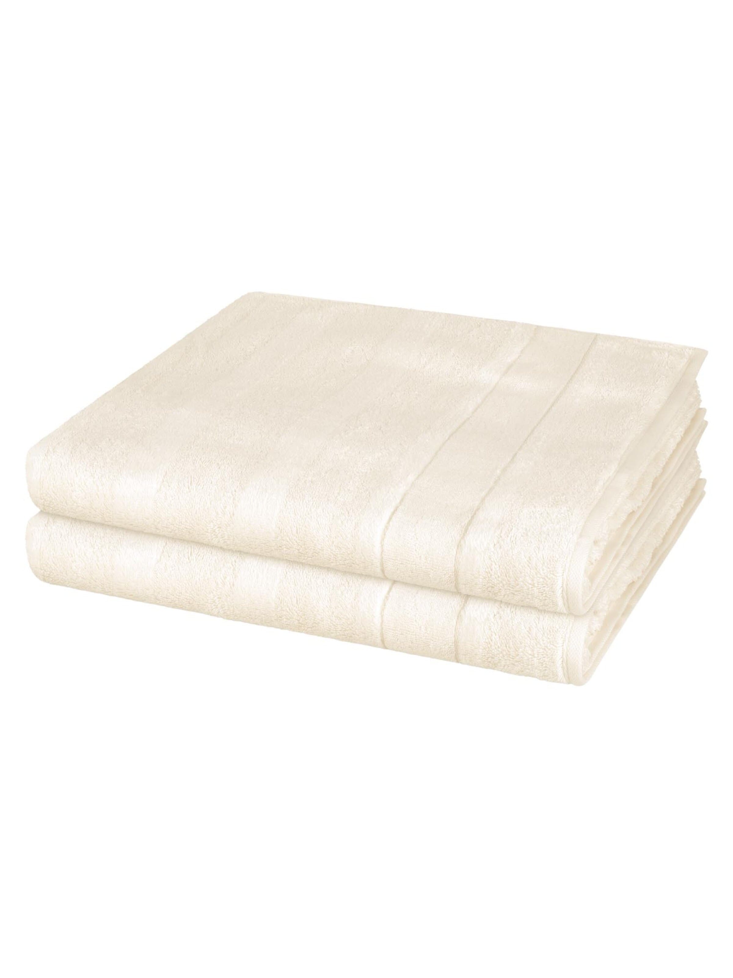 Cawö Towel 'Noblesse' in White: front