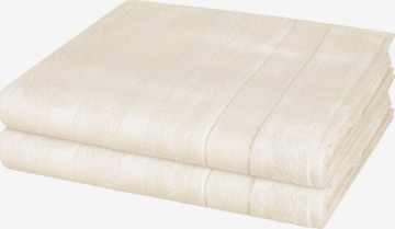 Cawö Towel 'Noblesse' in White: front