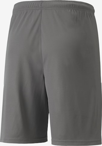 PUMA Regular Workout Pants 'TeamLiga' in Grey