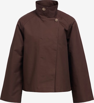 OBJECT Between-Seasons Coat 'OBJGerda' in Brown: front