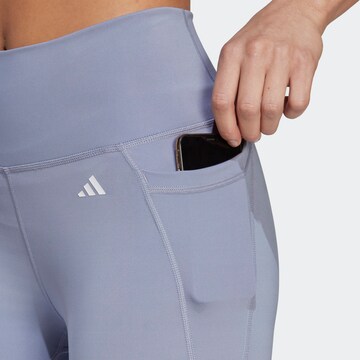 ADIDAS PERFORMANCE Skinny Παντελόνι φόρμας 'Optime Stash' σε λιλά