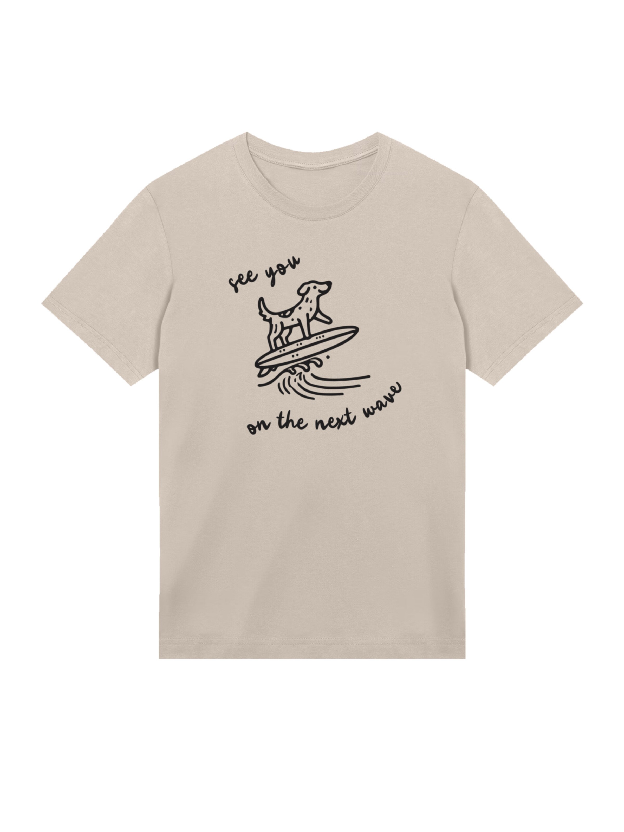 F4NT4STIC T-Shirt 'See You On The Next Wave' in Beige: Vorderseite