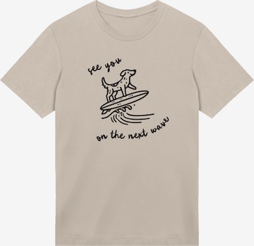 F4NT4STIC T-Shirt 'See You On The Next Wave' in Beige: Vorderseite