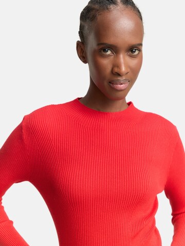TOM TAILOR DENIM Sweater in Red