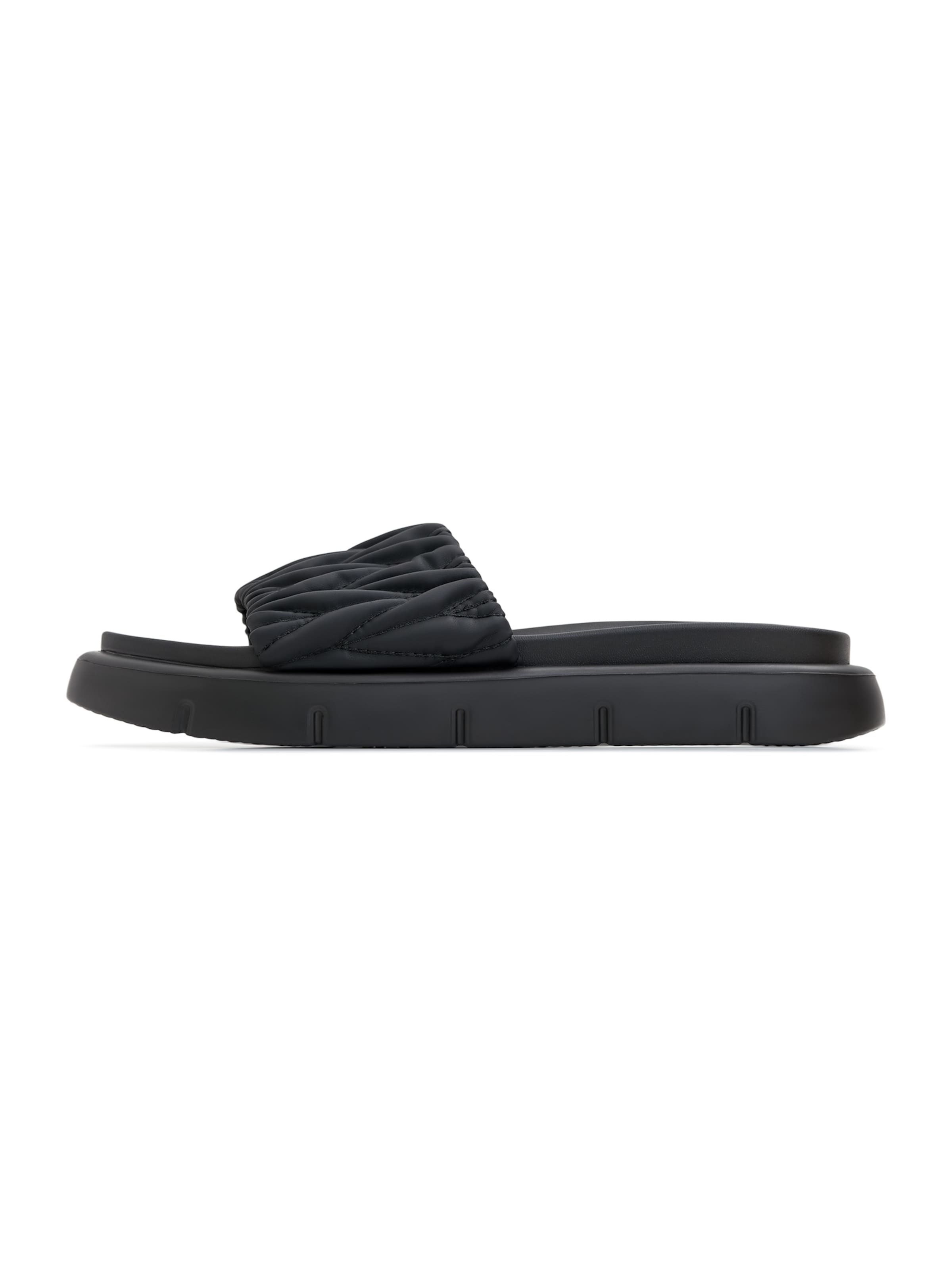 CESARE GASPARI Mules in Black: front