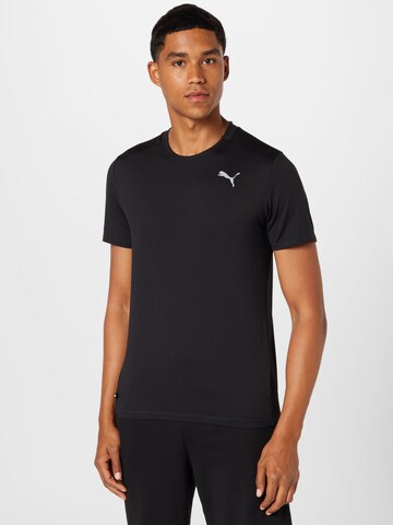 T-Shirt fonctionnel PUMA en noir : devant