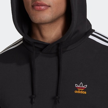 Bluză de molton '3-Stripes' de la ADIDAS ORIGINALS pe negru