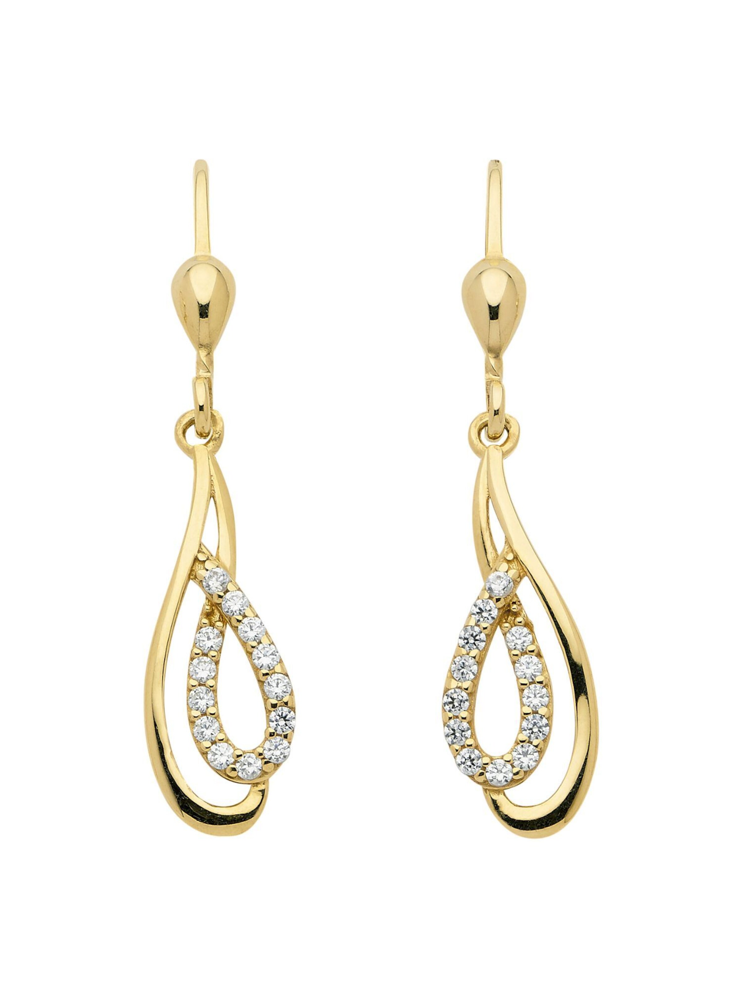 Adelia´s Ohrringe in Gold: Vorderseite