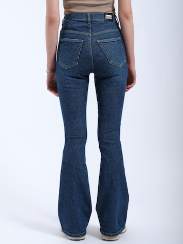 Dr. Denim Skinny Jeans 'Moxy High Flare' in Blauw