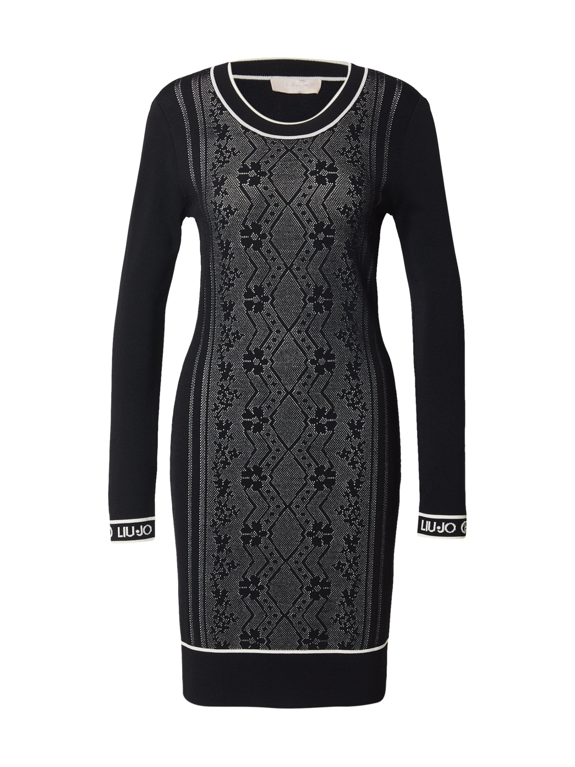 Liu JoPletena haljina &#x27;MAGLIA&#x27; - crna boja: prednji dio