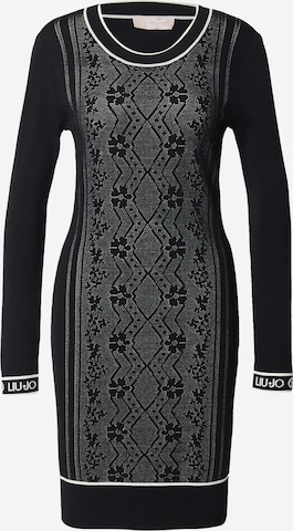 Liu JoPletena haljina 'MAGLIA' - crna boja: prednji dio