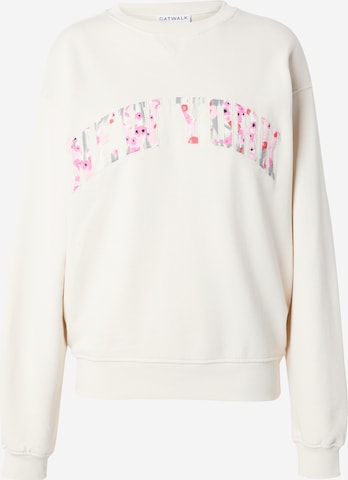 CATWALK JUNKIE - Sudadera 'TULIPS' en beige: frente