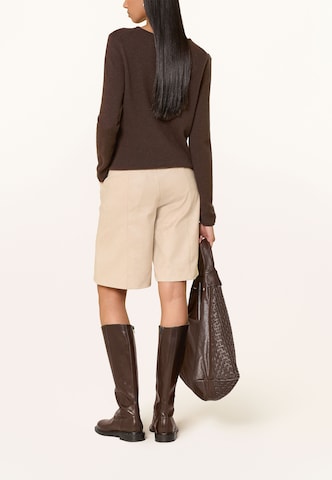 darling harbour Cashmere-Pullover in Braun: Rückseite