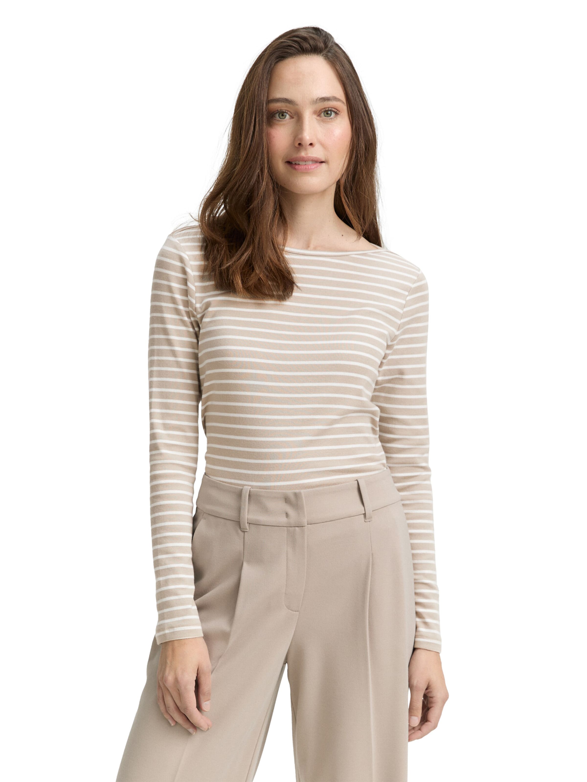 TOM TAILOR Tričko – béžová: přední strana