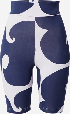 Skinny Pantalon de sport 'Marimekko Rib Knee ' ADIDAS SPORTSWEAR en bleu : devant