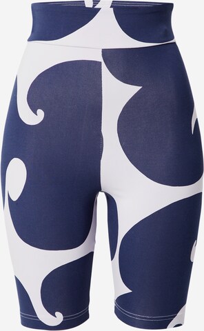 ADIDAS SPORTSWEAR Skinny Sportsbukser 'Marimekko Rib Knee ' i blå: forside