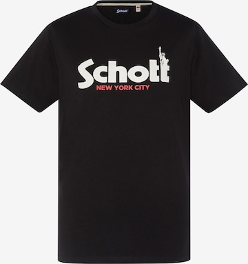 Schott NYC Shirt in Schwarz: Vorderseite