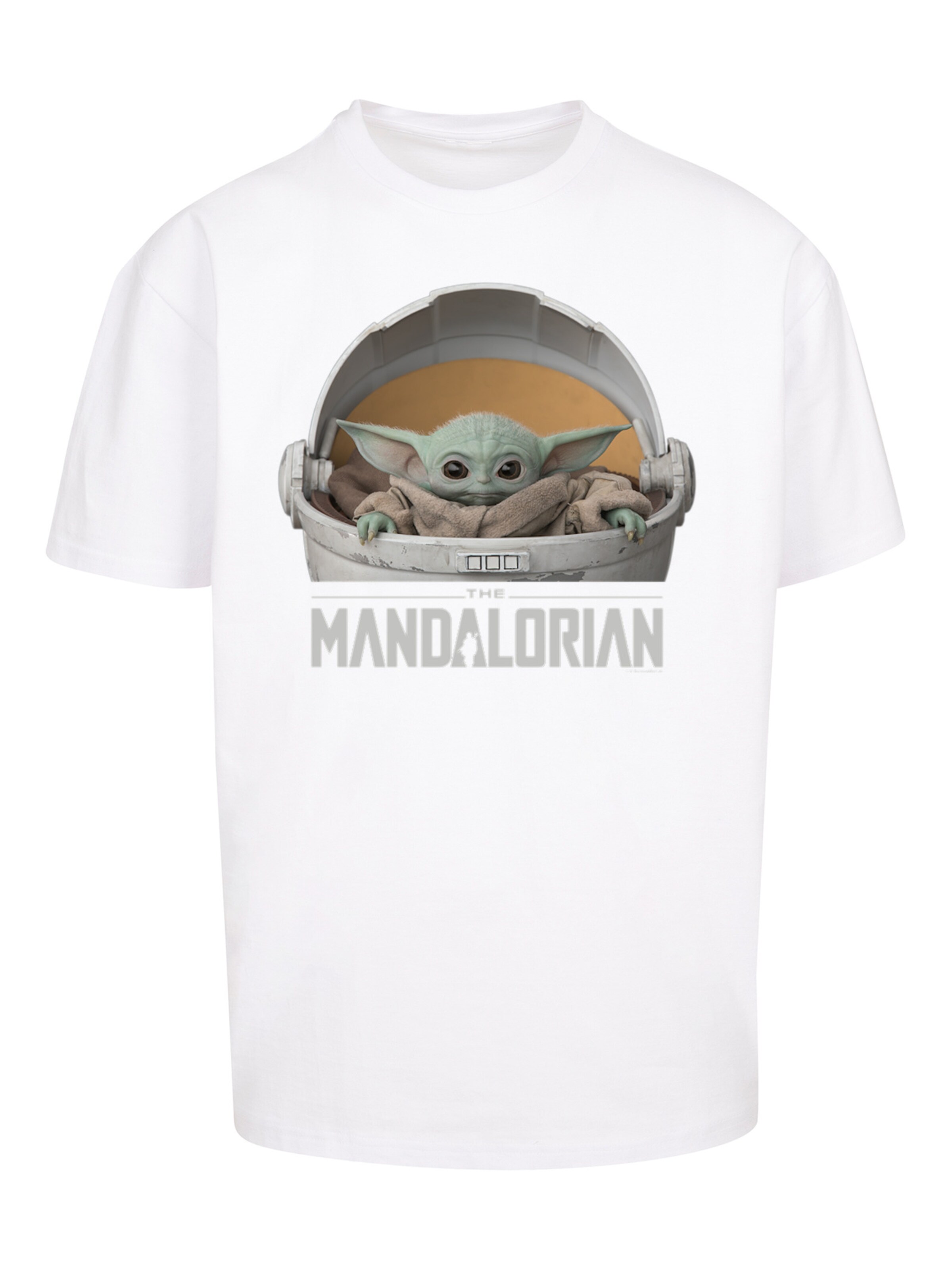 T-Shirt 'Star Wars The Mandalorian The Child Pod' F4NT4STIC en blanc : devant