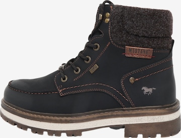 MUSTANG Schnürboots in Schwarz: Vorderseite