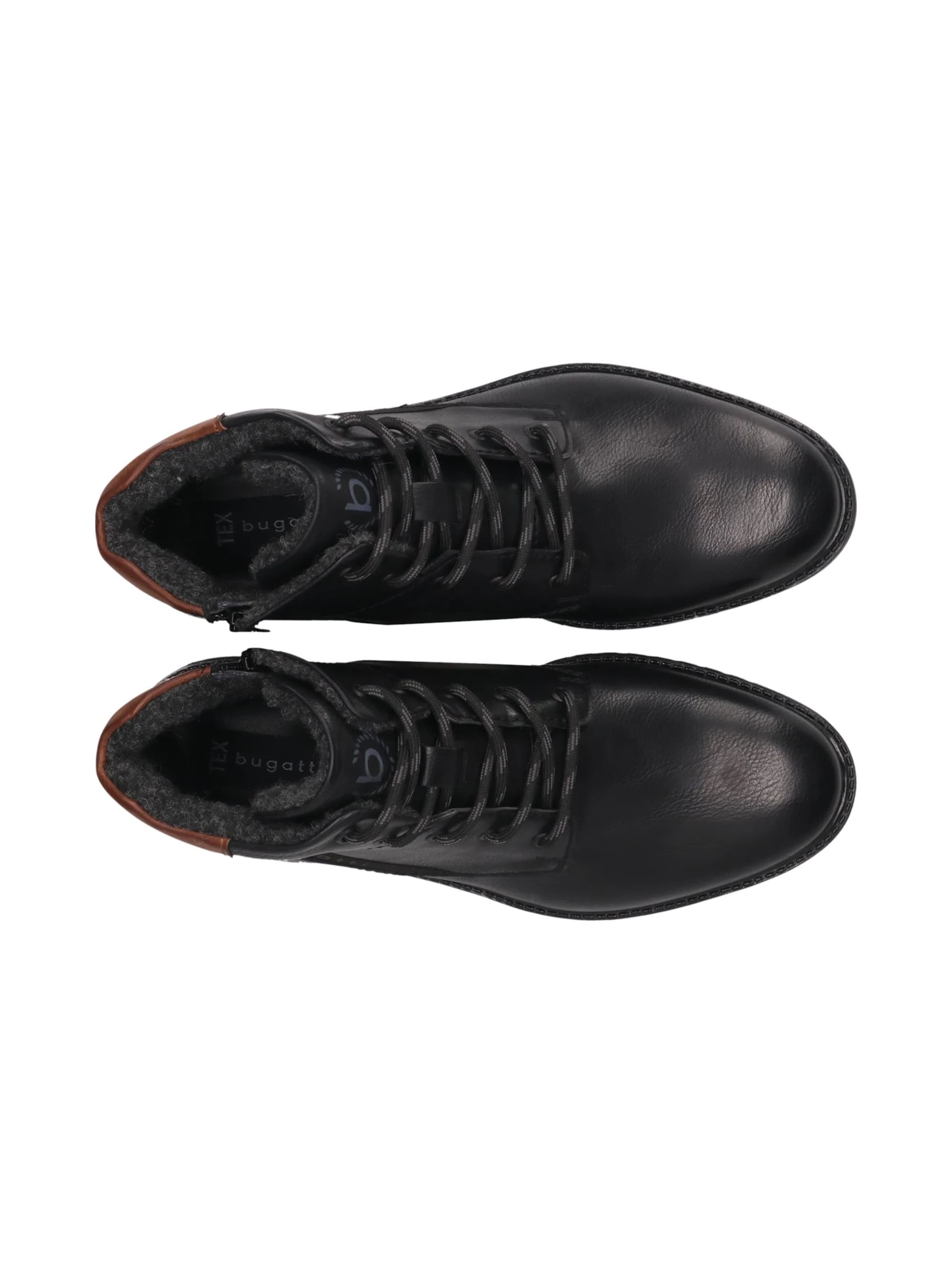 Bottines à lacets bugatti en noir