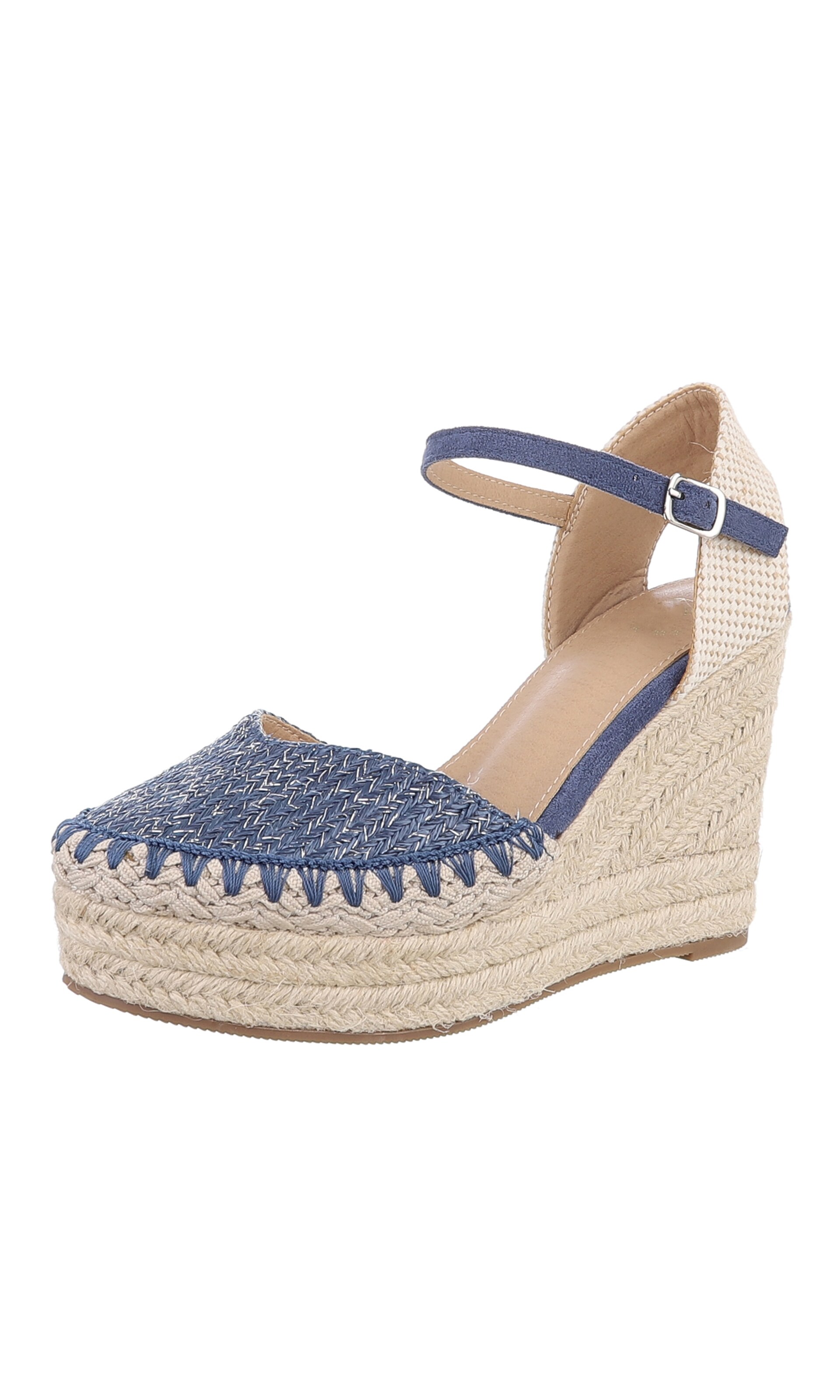 Ital-Design Sandalette in beige / blau, Produktansicht