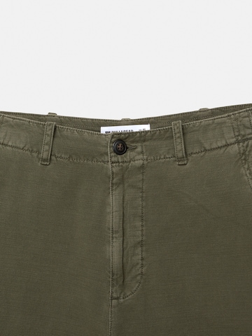 Loosefit Pantalon cargo Pull&Bear en vert