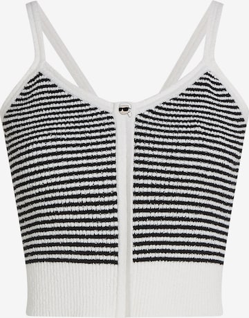 Karl LagerfeldTop s naramenicama - crna boja: prednji dio