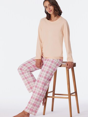 SCHIESSER Pyjama ' Comfort Essentials ' in Oranje