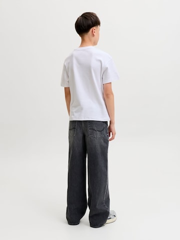 Jack & Jones Junior Wide leg Jeans 'JJIDave JJOriginal' in Black