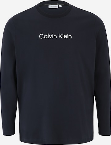 Calvin Klein Big & Tall Shirt in Blue: front